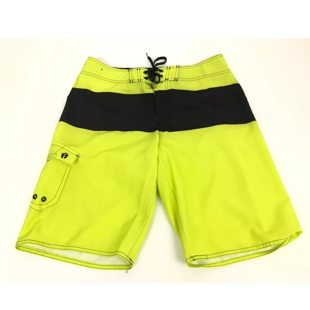 Hang Ten Men's Full Board Beach Resort Tropical Vacation Swim Shorts Size 34 Nwt